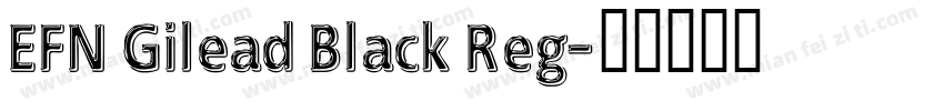 EFN Gilead Black Reg字体转换